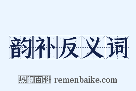 韵补反义词是什么意思的图片